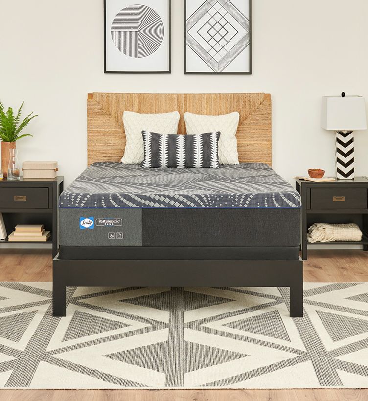 Sealy Posturepedic mattress in a bedroom
