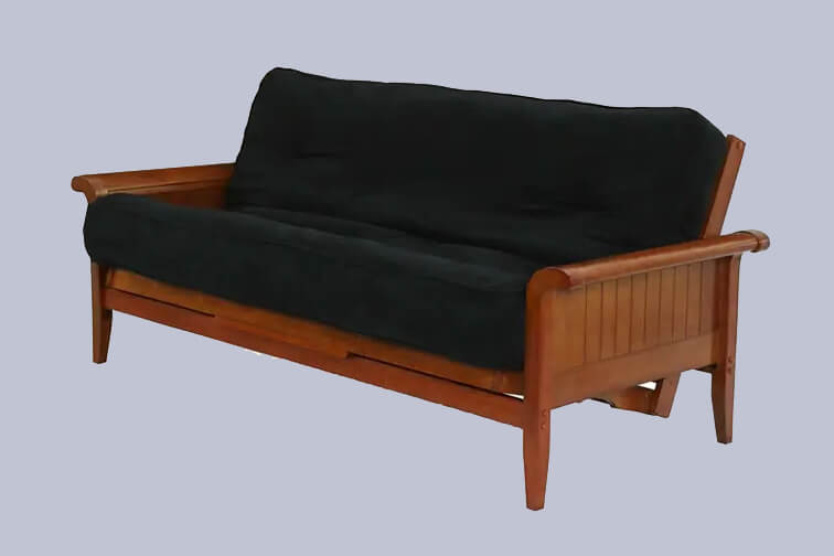 Dark wood futon frame