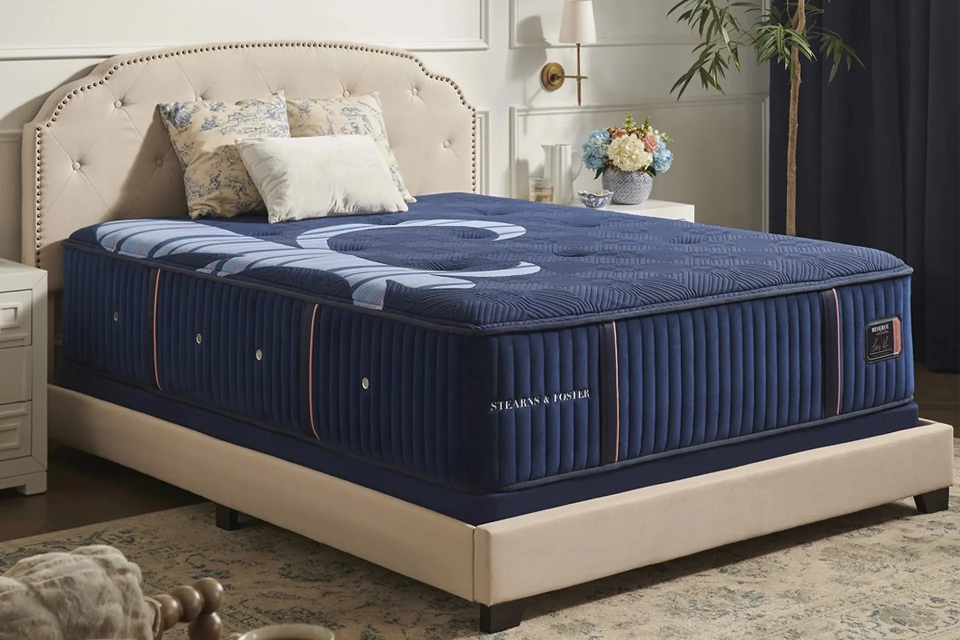 Luxury mattress in an elegant bedroom
