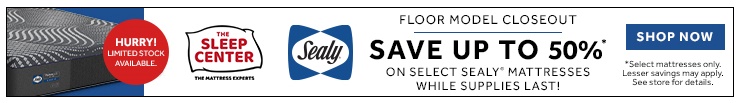 Sealy Floor Model Mattress Closeout Save 50% Off