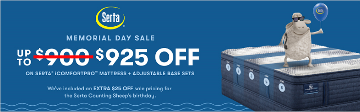 Serta Memorial Day Mattress Sale Save Up To $925